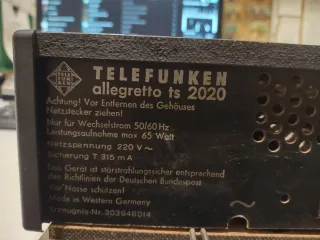 Sintoamplificatore Telefunken Allegretto TS2020