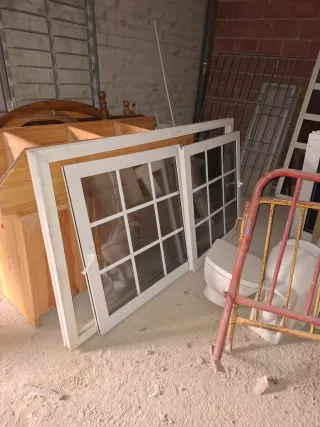 Ventana PVC Blanco corredera  1,10 m X 1,96m