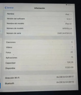 iPad Air 128 GB Plata