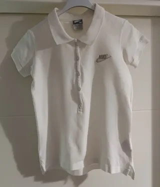 Camiseta Polo Nike Blanca Talla M