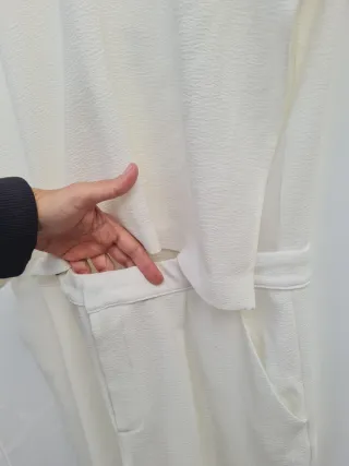 Mono blanco Zara talla S