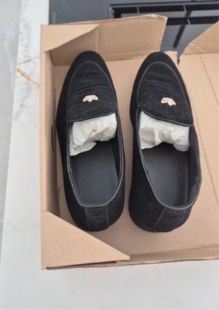 Mocasines de ante negro nuevos