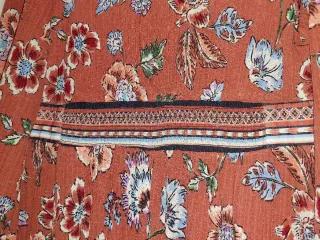 Vestido Springfield Boho Estampado Talla L