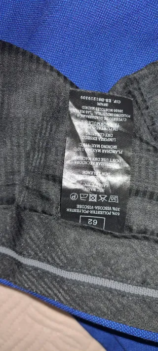 Traje de chaqueta azul