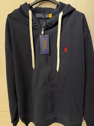 Felpa con cappuccio Ralph Lauren blu XXL