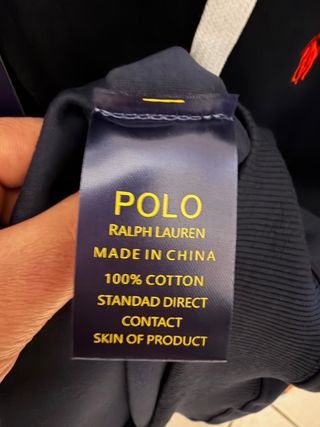 Felpa con cappuccio Ralph Lauren blu XXL