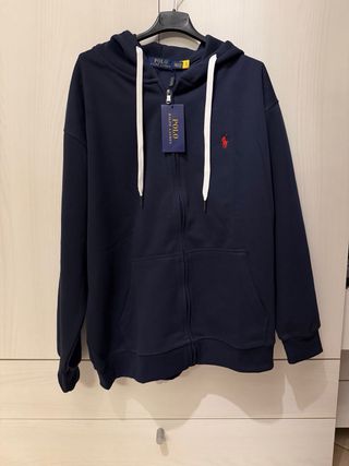 Felpa con cappuccio Ralph Lauren blu XXL