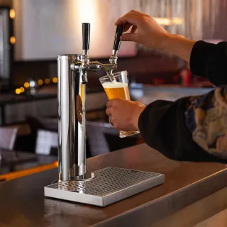 Conversione Birra Doppio Rubinetto Acciaio W21,8