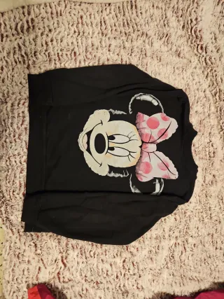 Sudadera Minnie Mouse Negra y Rosa
