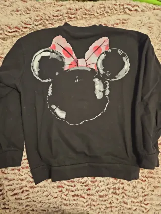 Sudadera Minnie Mouse Negra y Rosa