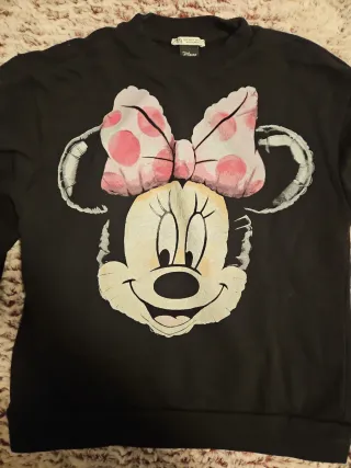 Sudadera Minnie Mouse Negra y Rosa