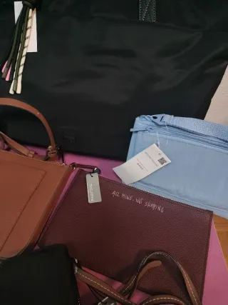 Lote de 6 bolsos de mano y de hombro