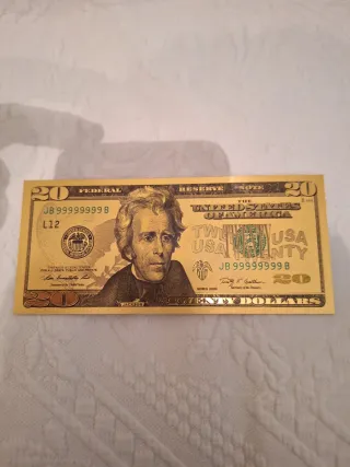 Banconota 20 Dollari USA Oro
