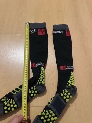 Calcetines Compressport Compresión Negro Talla L