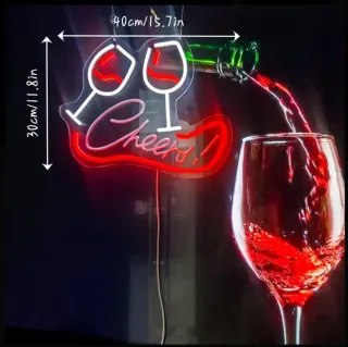 Lampada Neon LED "CHEERS"