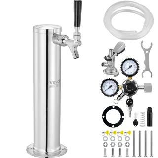 Kit Colonna Birra a Rubinetto Singolo Acciaio Inox