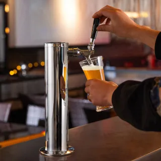 Kit Colonna Birra a Rubinetto Singolo Acciaio Inox