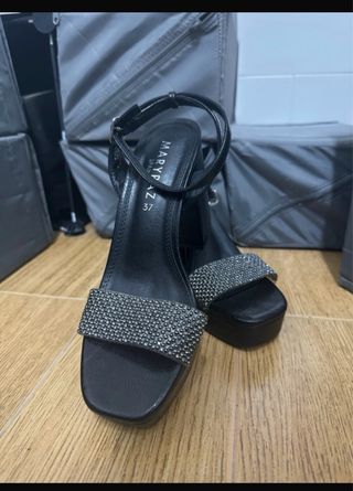 Tacones Marypaz Negros Talla 37 Nuevos