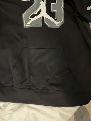 Sudadera Jordan Negra con Capucha y Logo
