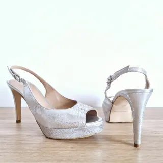 Sandalias Piel Mujer de Tacón