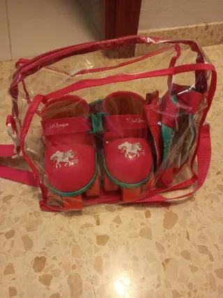 Patines y protecciones unicornio para niños