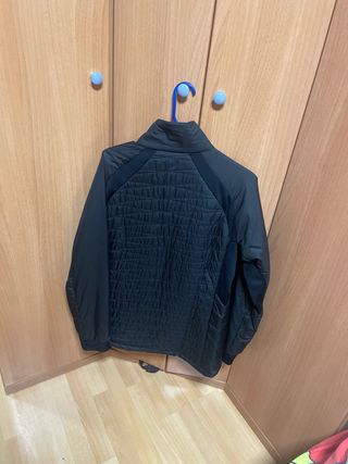 Anorak Quechua Hombre Talla L Negro/Naranja