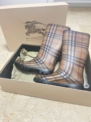 Botas de agua Burberry a cuadros