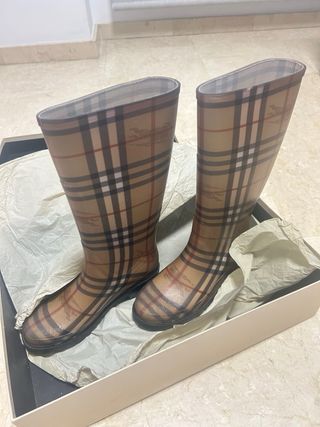 Botas de agua Burberry a cuadros