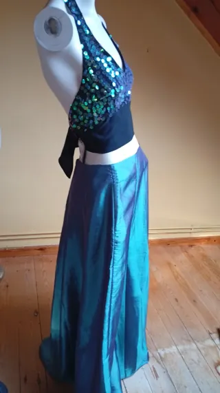 Conjunto falda y top lentejuelas