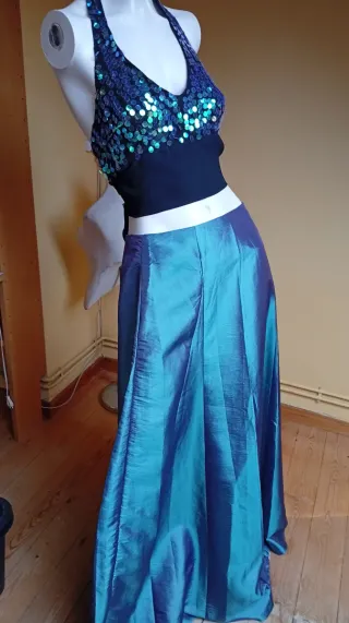 Conjunto falda y top lentejuelas