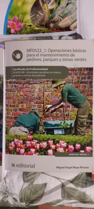 Libros Formación Prof. peón y Oficial Jardineria.