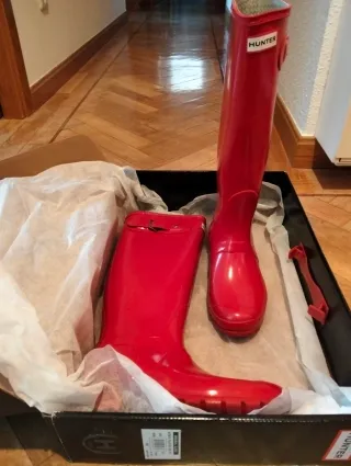 Hunter Original Botas de agua Military Red