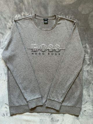 Sudadera Hugo Boss Gris Talla XL