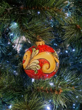 Palla di Natale Ceramica Caltagirone Artigianale
