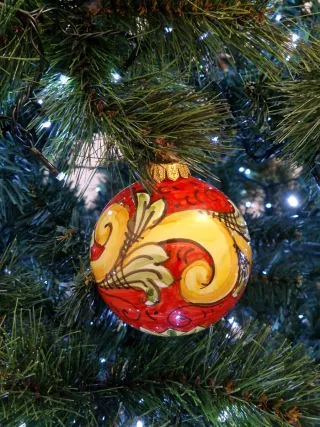 Palla di Natale Ceramica Caltagirone Artigianale
