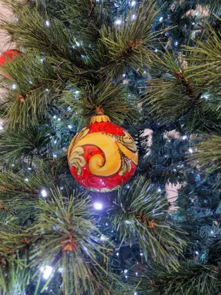 Palla di Natale Ceramica Caltagirone Artigianale