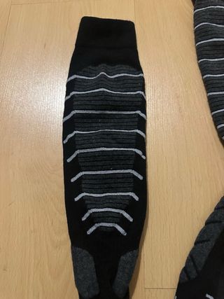 Calcetines Esquí Largos Decathlon Negro Talla 43-4