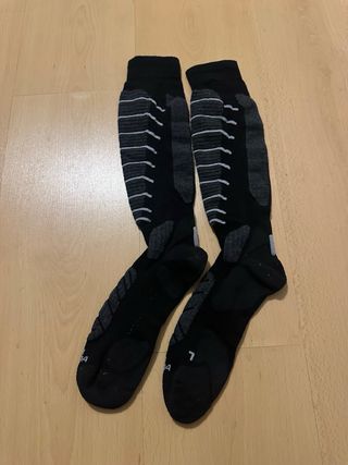 Calcetines Esquí Largos Decathlon Negro Talla 43-4