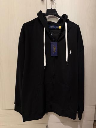 Felpa con cappuccio Polo Ralph Lauren nera XXL