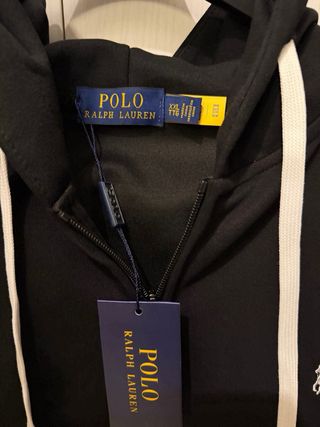 Felpa con cappuccio Polo Ralph Lauren nera XXL