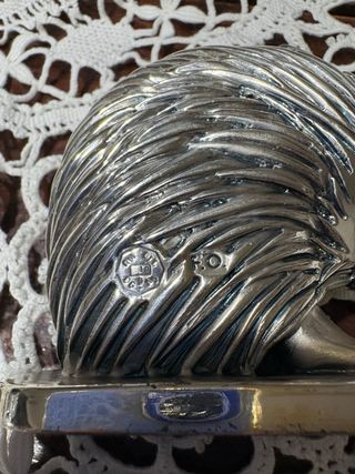 Orologio FO Ottaviani Riccio Argento H. 7 cm