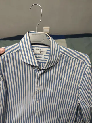 Camisa Rayas Álvaro Moreno Azul/Blanco