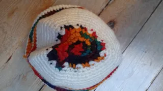 Sombrero de invierno tejido multicolor