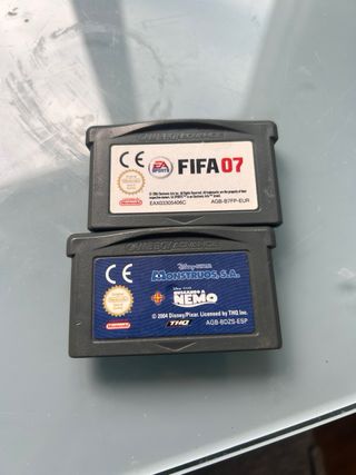 Juegos Game Boy Advance: FIFA 07 y Monstruos S.A.