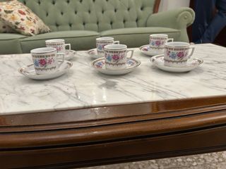 Set da caffè in porcellana floreale