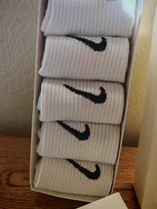 Pack 10 Calcetines Nike Blancos Talla Única
