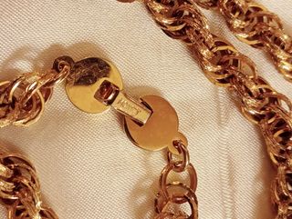 Collana Monet Vintage Anni '70 Placcata Oro