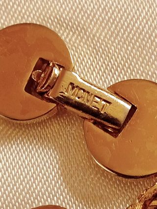 Collana Monet Vintage Anni '70 Placcata Oro