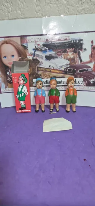 Muñeco Pipo Niño Fumando Caja Antigua