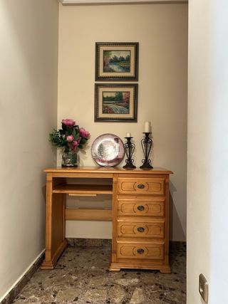 Escritorio de roble macizo